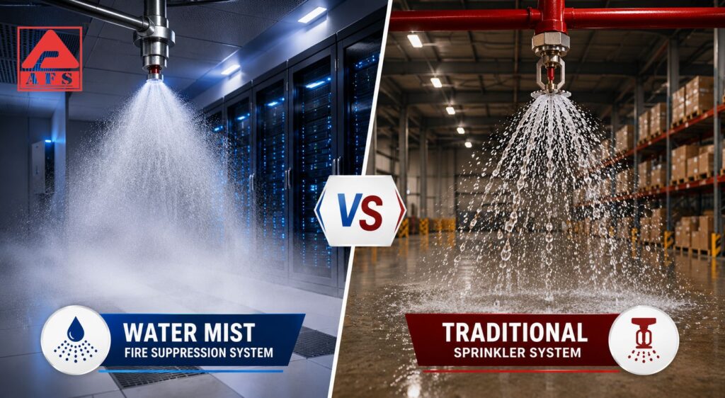 Water Mist vs Traditional Sprinkler System